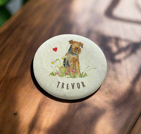 Airedale Terrier Marble Memorial